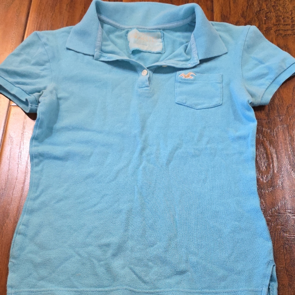 Hollister Light Blue Kids Polo Shirt